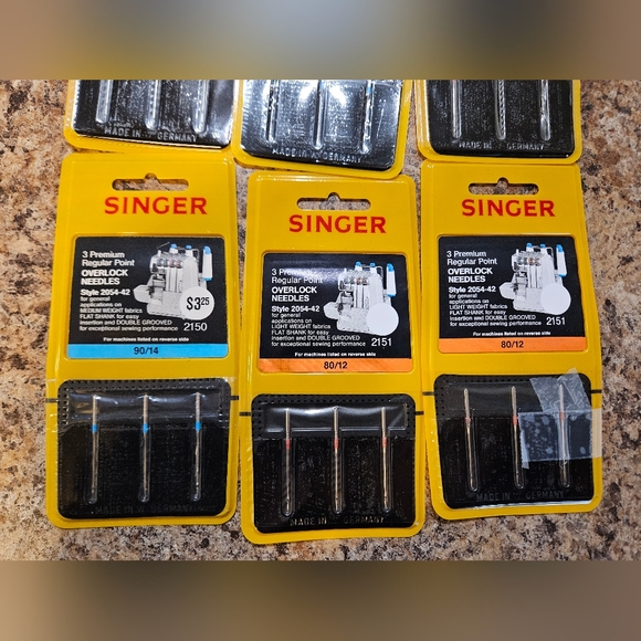 Singer Sewing Machine Overlock Needles Set - Picture 3 of 3